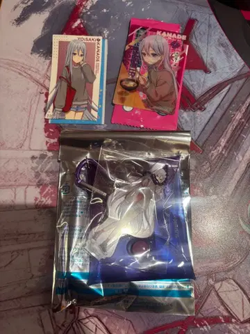 스시로 프로세카 콜라보 멀티 파우치 클리어 카드 씰 카나데