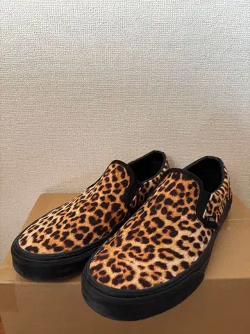 VANS 슬립온 레오파드 27.5cm 레오파드 무늬