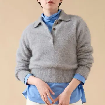 martiuique FOX 캐시미어 폴로 니트 새상품급