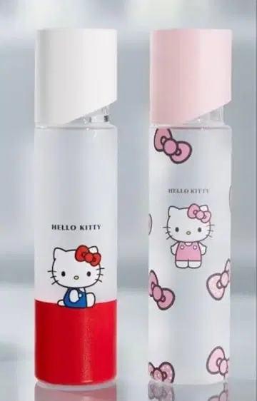 [미사용 새상품] 올비스 헬로키티 화장수 보틀 빨간색 핑크 보틀만