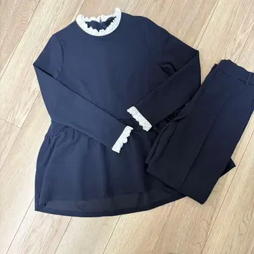 네이비 프릴 셋업 입학식