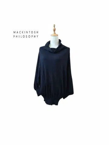 매킨토시 철학 드레이프 넥 돌먼 니트 풀오버