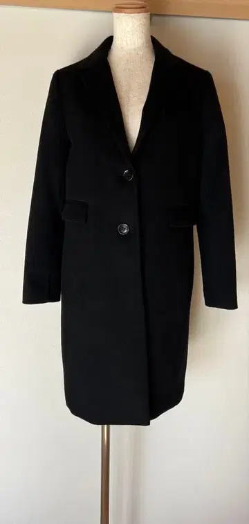 SLOBE IENA 슬로브 이에나 체스터 코트 울 100% 블랙