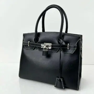 하마노 가죽 핸드백 블랙