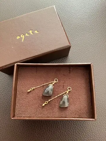 agete k10 그레이 문 참 애거트