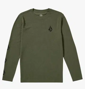 Volcom 올리브색 긴팔 T셔츠