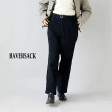 HAVERSACK 캐벌리 트윌 울 코튼 팬츠 네이비