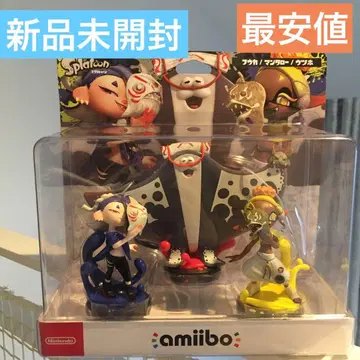 새상품 amiibo 스리미 연합 세트 후우카 우츠호 만타로 스프라툰