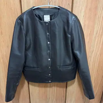 블랙 가죽 자켓