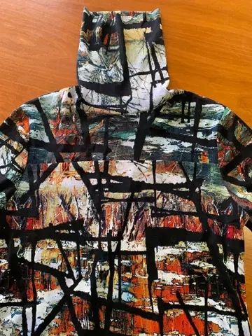 미사용 택 포함 Linea Monica 터틀 시어 티셔츠 L