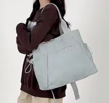 라이트 그레이 토트백 외 포켓 부착