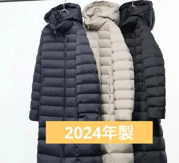 UNIQLO 라이트 다운 롱 코트 다크 그레이