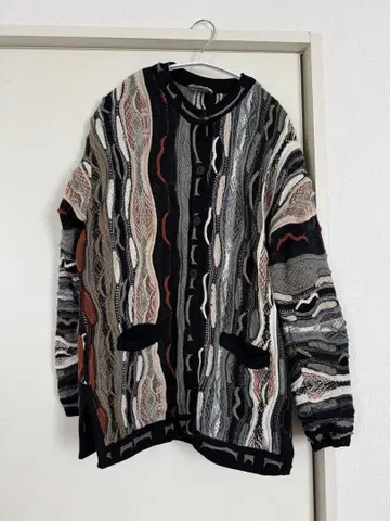 AKLANDIA 니트 스웨터 가디건 빈티지풍