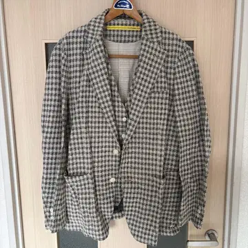 D'souled 체크 무늬 테일러드 자켓