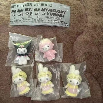 마이멜로디 쿠로미 플로키 피규어 5체 세트