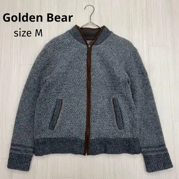 Golden Bear 플리스 니트 점퍼 블루종 M