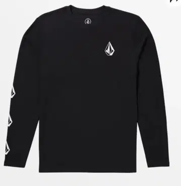 Volcom 블랙 긴팔 T셔츠
