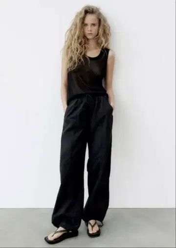 ZARA 파라슈트 팬츠 새상품