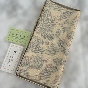 미사용 새상품 고급 돗자리 크로스 요네자와 직물 꽃무늬