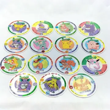 당시 물건 나가타니엔 포켓몬 멘코 15장 포켓몬 레트로 초기