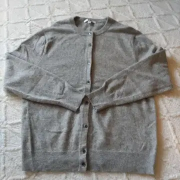 XL 유니클로 캐시미어 100% 크루넥 가디건 긴팔 여성용