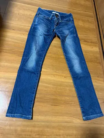 MOUSSY 스키니 데님 다크 블루