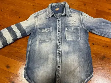 스트라이프 디자인 데님 셔츠 컷 CUTRATE