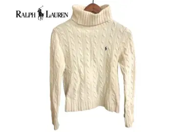 [ 새상품급 ] 랄프 로렌 케이블 니트 스웨터 M 캐시미어 혼방