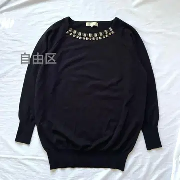 자유구 울 비쥬 니트 네이비 온워드 카시야마 M 사이즈