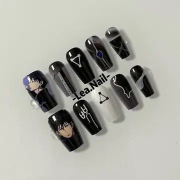 네일 칩 덕질 네일 아픈 네일 주술회전 후시구로 메구미 S 사이즈