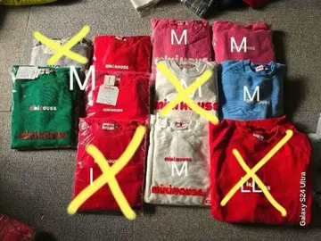 선착순 미키 하우스 트레이닝복 여러 가지 색상, 디자인, M 사이즈만