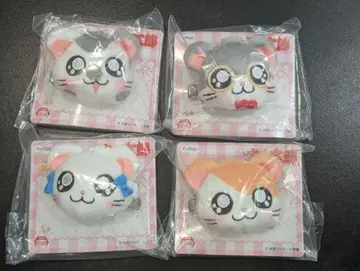 하무짱즈 봉제 인형 헤어 클립 앞머리 클립 4개 세트