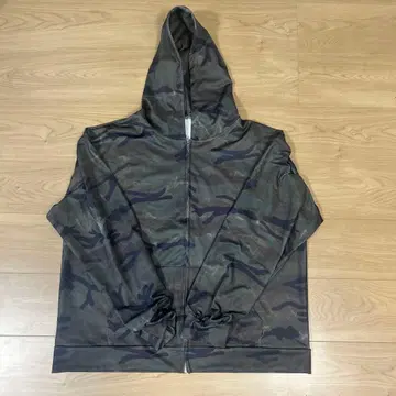 후드티 JUNGLESTOTM 빈티지 가공 로고 자수 ZIP 후드티 남성용