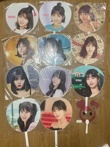 twice 모모 부채 9장 묶음 판매