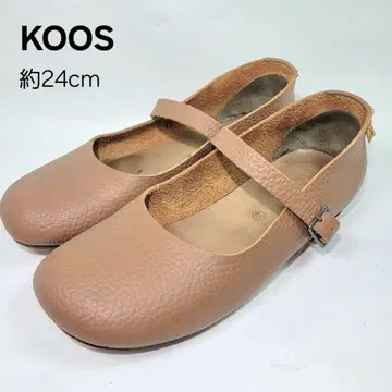 코스 펌프스 약 24cm 메리제인 플랫 카멜