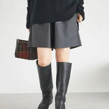 IENA 워셔블 울 숏팬츠 그레이 38