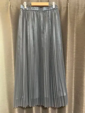 리플렉트 그레이 플리츠 스커트 S
