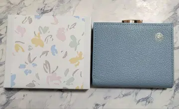 황궁 한정판 접이식 지갑 가마구치 지갑 스카이블루