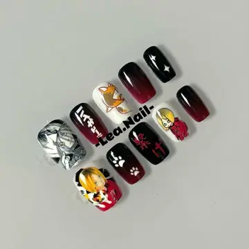 네일 칩 덕질 네일 아픈 네일 하이큐 코즈메 켄마 S 사이즈