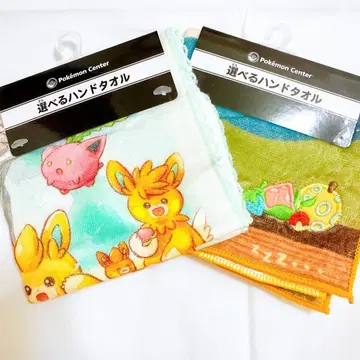 [ 새상품 ] 포켓몬 센터 한정판 핸드 타월 2개 세트 파모