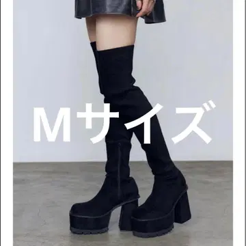 EMODA 통굽 롱 부츠 M 사이즈