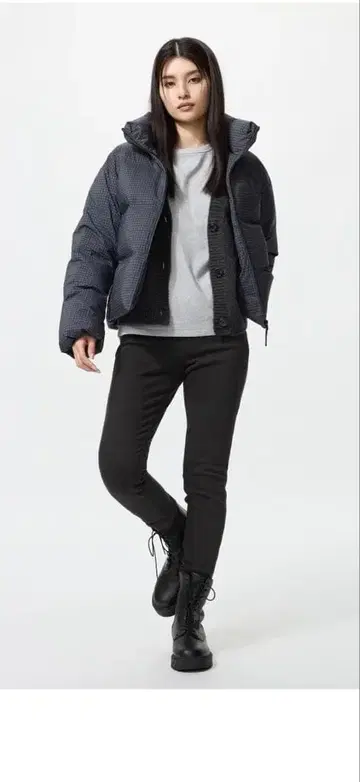 미사용 새상품 히트텍 울트라 스트레치 레깅스 팬츠 블랙&다크 브라운