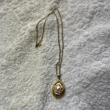 골드 펄 목걸이