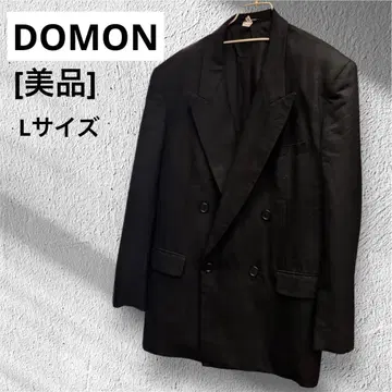 [레어] DOMON 도몬 더블 브레스 자켓 블랙 90s