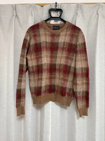 펜들턴 체크 무늬 모헤어 스웨터 PENDLETON