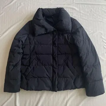 무인양품 다운 자켓 여성용 L 경량 숏 기장 발수 네이비