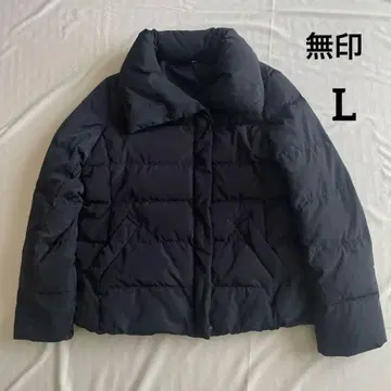 무인양품 다운 자켓 여성용 L 경량 숏 기장 발수 네이비