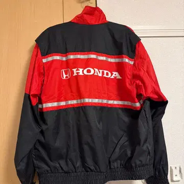 HONDA 스트라이프 자켓 레드/블랙