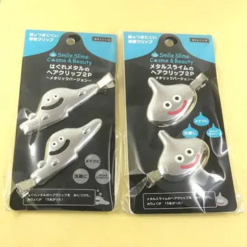 [ 2개 ] 메탈 슬라임 & 메탈 슬라임 헤어 클립 메탈릭