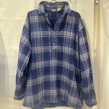 80s 마운틴 택 엘엘빈 플란넬 하프 지퍼 M-L 상당